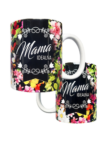 Kubek ceramiczny Kwiaty Mama Idealna K160