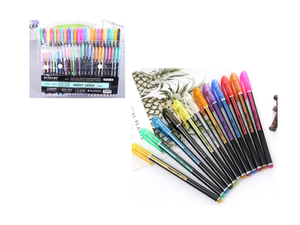 długopisy żelowe kolorowe - COLOR PEN - 48szt SKG-110-E