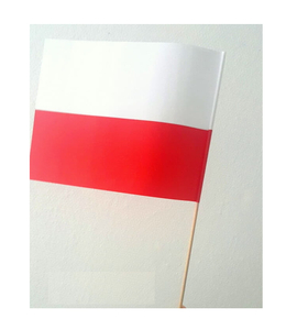 flaga papierowa biało-czerwona 25szt. | 8510