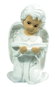 anioł klęczący 20 cm z książką KOMUNIA ŚW