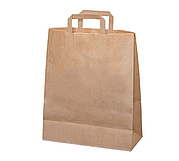 torba papierowe 70g(25x14)xH30 Craft płaski uchwyt 25szt