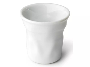 Kubek ceramiczny biały wgnieciony  6,2 x 6,2 x 6,3   75ml   10szt.