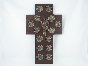 krzyż - droga krzyżowa/monety  26cm