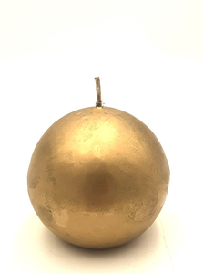 świeca kula metalizowana złota błyszcząca 80mm | L1 K80MET