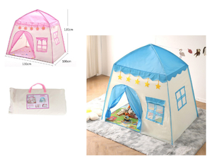 namiot, domek dziecięcy NIEBIESKI 130x100x130 cm NT4131