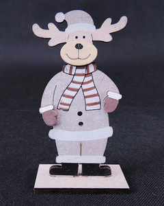 renifer drewniany figurka wys. 14cm | 484018