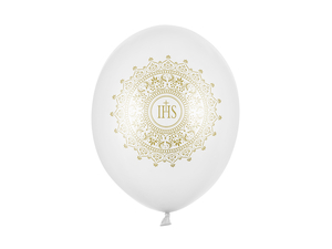 balony 30cm, IHS, Metallic Pure White 50szt  BALONY 50szt  SB14M-110-008