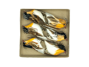 ptaszki dekoracyjne 6szt. 12cm | PTD-6128