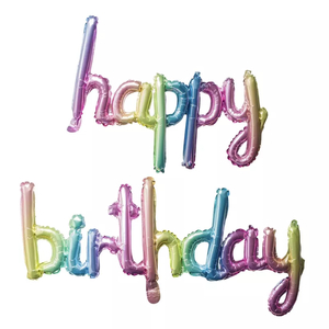 Balon foliowy - napis Happy Birthday BCF-611
