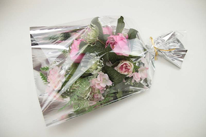 rękaw foliowy z lustrem do kwiatów 40x60 cm - 50szt.