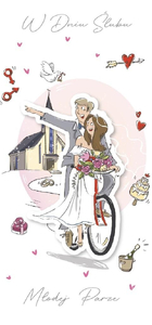 karnet ślub Style Młodej Parze | DL-124