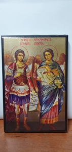 obraz ikona 10x15  ŚW. MICHAŁ I ŚW.GABRIEL