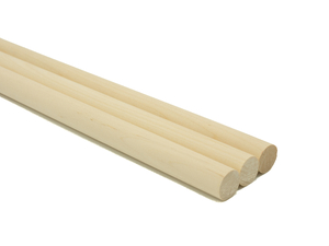 drążek drewniany  naturalny 3szt.   30cm  16mm | DD-3016