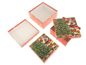 zestaw 3 pudełek prezentowych 
