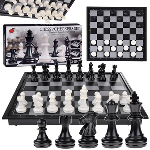 szachy warcaby magnetyczne 2w1 gra logiczna GR0620