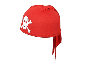 czapka pirata czerwona 58-70