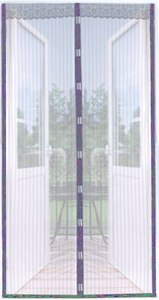 moskitiera na drzwi 100x220cm z magnesami szara
