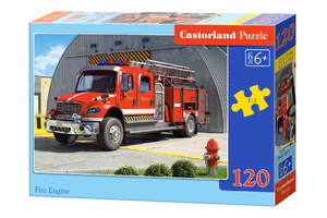 puzzle 120 el. Wóz strażacki Castorland B-12831-1