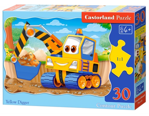 puzzle konturowe 30 el. Yellow Digger Castorland B-03464-1