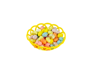 jajka styropianowe kolorowe pozłacane wys. 2,5 cm 46 szt. | WPJ-7491