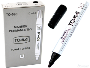marker 10szt. czarny TOMA | TO-090  7005