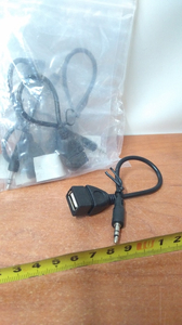 kabel 5szt ADAPTER AUX USB MP002