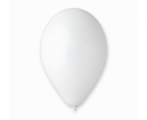 balony pastel 13" - białe 50 szt. G120