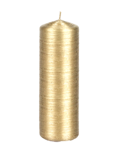 świeca walec drapana złota 70/200mm | L1 W70200D