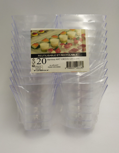 pojemniki plastikowe 24szt. na przekąski 65ml | 33-17