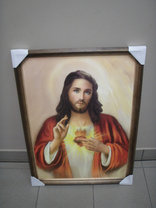 obraz w drewnianej ramie 50/70 - religijny