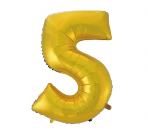 balon cyfra 5 złota  45'' 92cm | HS-C45ZM5