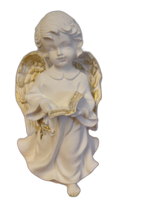 aniołek stojący z książką/modlący się  18cm  | A-8