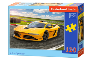 puzzle 120 el. Yellow Sportscar Castorland B-13500