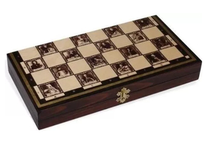 szachy drewniane KRÓLOWIE 35cm | 8829