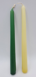 świeca bankietowa żółta / zielona 10szt SB-002
