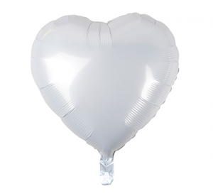 balon SERCE BIAŁE  18'' 46cm |  HS-S18BL 