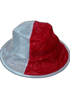 kapelusz ortalinonowy biało - czerwony POLSKA