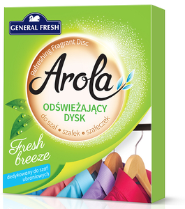zapach  9szt do szafy General Fresh Arola - dysk Fresh breeze