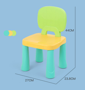 krzesełko, stołeczek z oparciem plastikowy dziecięcy 42x25x23 cm NT1929