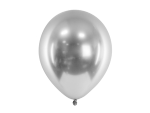 balony srebrne  30 cm  10 szt.    CHB1-018-10