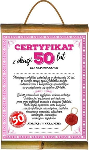 dyplom certyfikat 50 lat Pani | D65