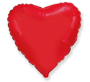 balon 5szt  foliowy 18" FX "serce" czerwone