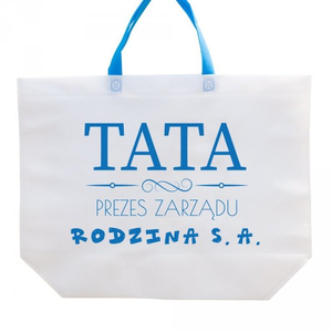 torba z napisem "Tata prezes zarządu rodzina s.a." DIL-P-TORBA-45