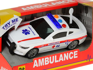 ambulans światło dźwięk 16,5x6,5x5,5cm