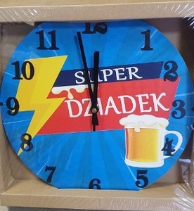 zegar ścienny 30 cm SUPER DZIADEK