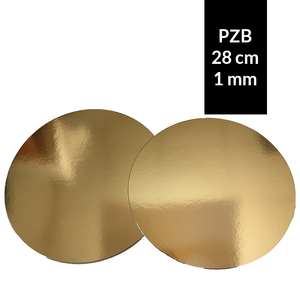 podkład 1 mm złoty/biały 28 cm - 10 szt. PZB - 28