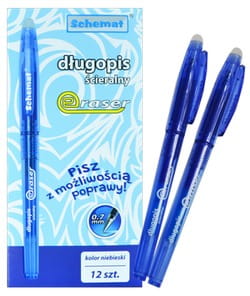 długopis ścieralny 12szt niebieski 3541 ERASER