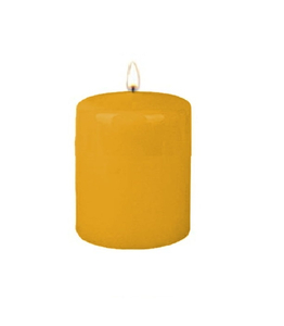 świeca walec żółta lakierowana 70/100   W70100-B48