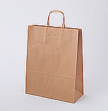 torby papierowe 80g(30x17)xH41 Craft skręcany uchwyt 25szt 15-13