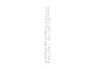 girlanda na tło - kwiaty, biały 180cm | GNT2-008